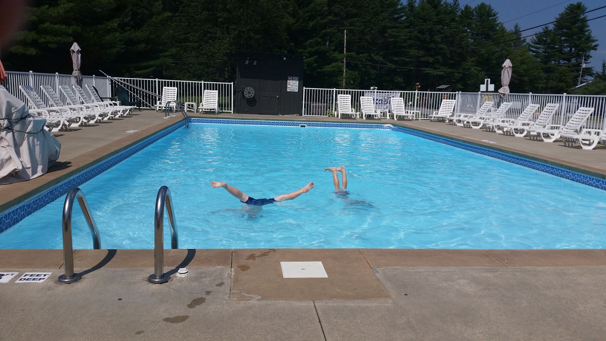 heated inground swimming pool campground