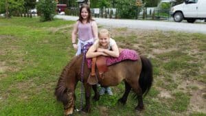 pony ride at campground