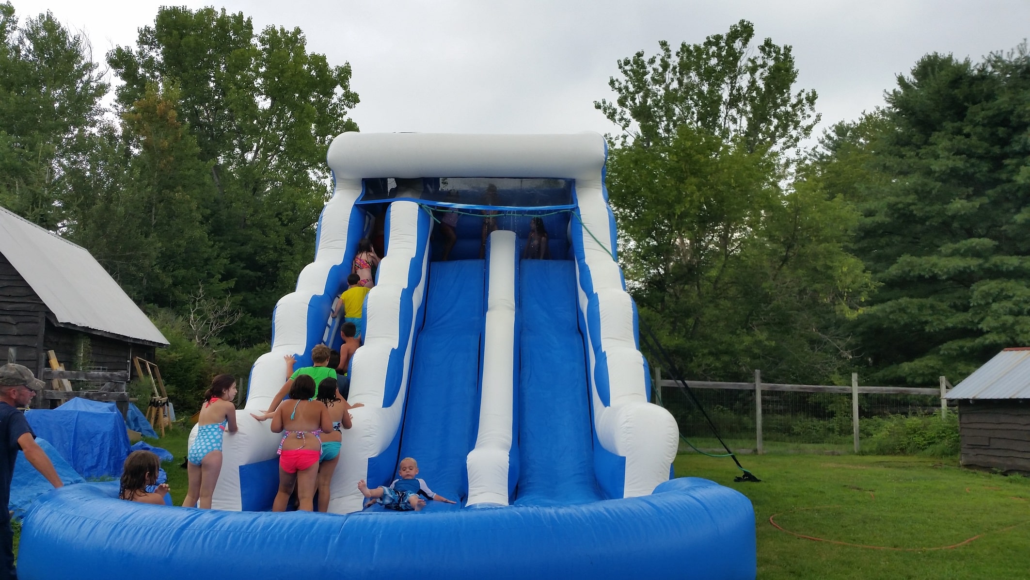 water slide campground