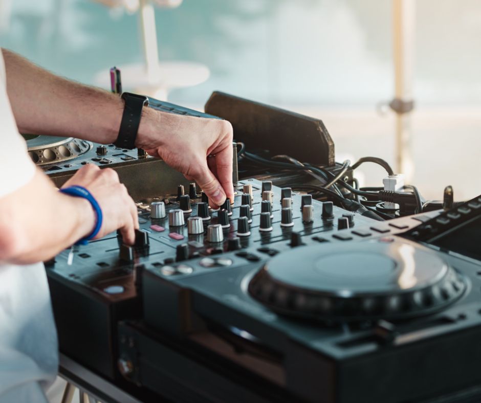 DJ at Heated Inground Swimming Pool at Warrensburg Travel Park