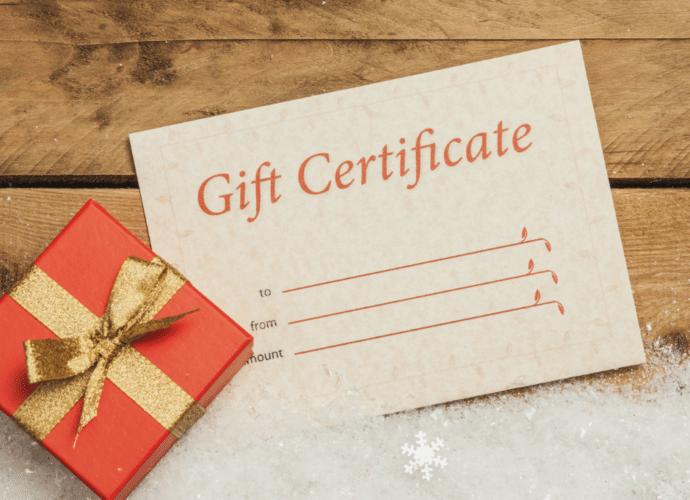 gift certificates