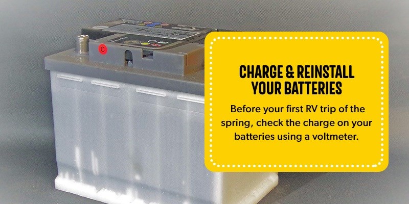 RV & Camper De-Winterization for the battery